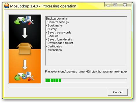 Image result for Open Moz Backup File