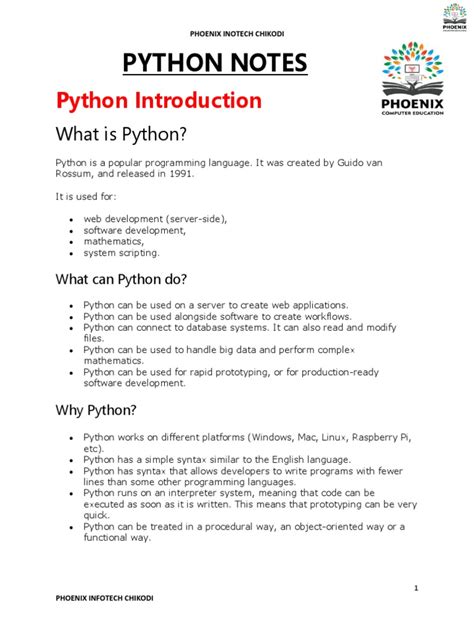 Image result for Python Notes.pdf Iare