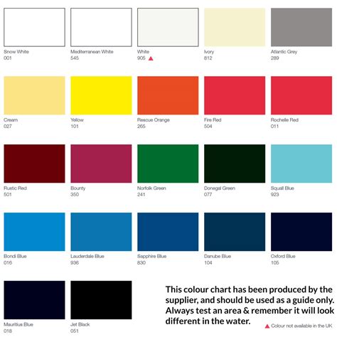 Image result for Boat Paint Color Chart