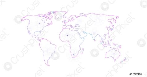 Image result for Free Vector World Map Linear