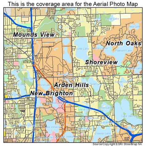 Toradh íomhá ar Shoreview MN Zip Code Map