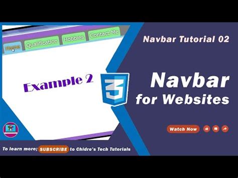 HTML Navbar Tutorial に対する画像結果