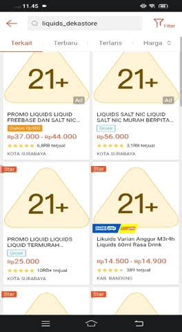 Toradh íomhá ar Via Android Browser