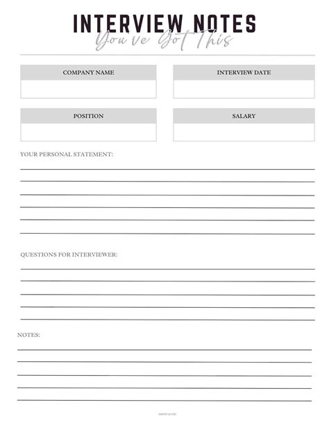 Image result for Interview Field Notes