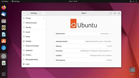 Toradh íomhá ar Linux Ubuntu System