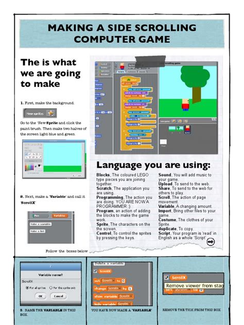 Image result for How to Make Scrolling Game in Scratch