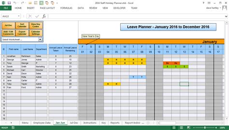 Toradh íomhá ar Absence Tracking Template