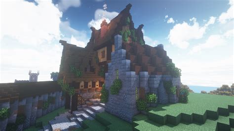 Image result for Medieval House Minecraft Build Diagonal