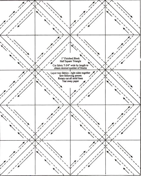 Toradh íomhá ar Triangle Quilt Patterns Printable