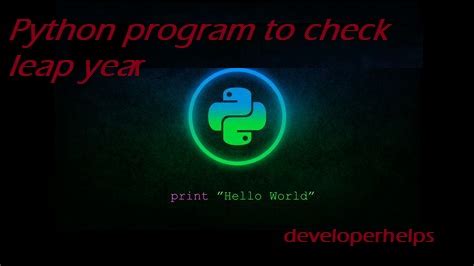 Image result for Python Leap Year Problem