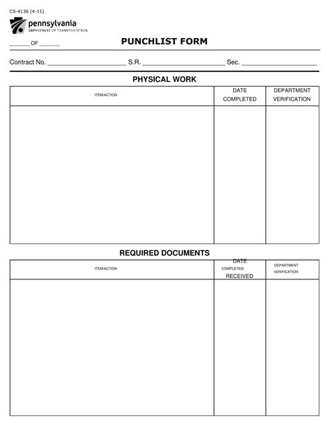 Punch List Example に対する画像結果