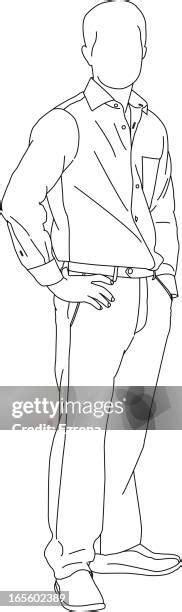 Contour Line Drawing Man Standing に対する画像結果