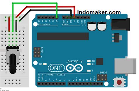 Image result for Potensio Analog Input Arduino