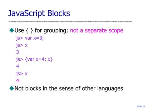 Image result for JavaScript Block Delimiter