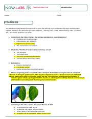 Image result for Evolution Lab Answer Key