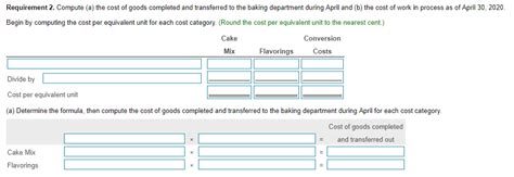 Toradh íomhá ar Process Costing System with Baking Cookies