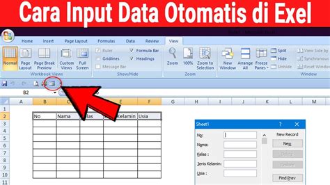 Tampilan Form Input Data Excel に対する画像結果