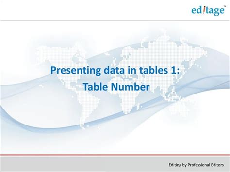 Image result for Example of Table with Numbers Only One