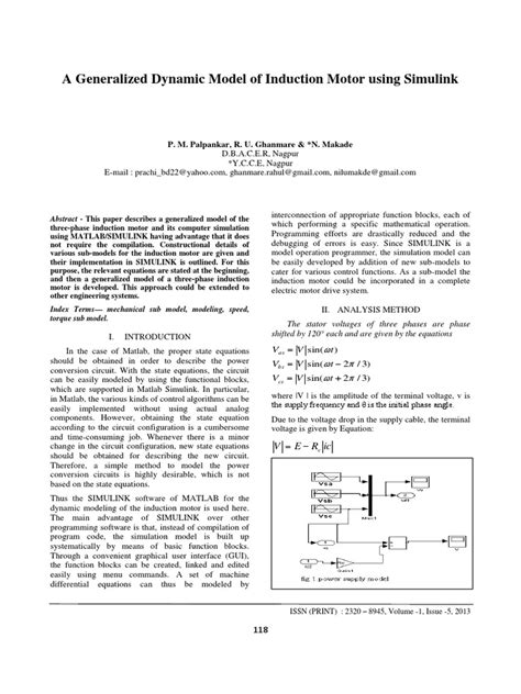 Single Phase Induction Motor Simulink Model に対する画像結果
