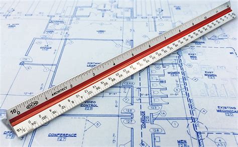Toradh íomhá ar Triangular Architect Scale Ruler