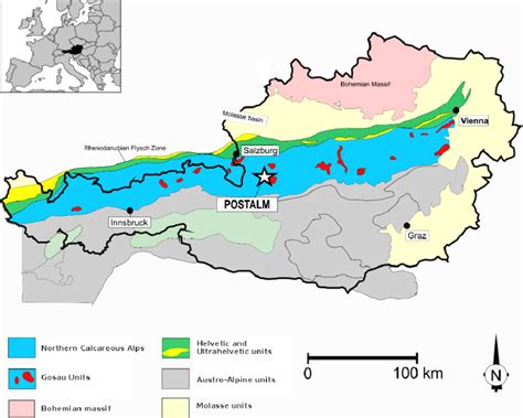 Image result for Map of Austrian Alps