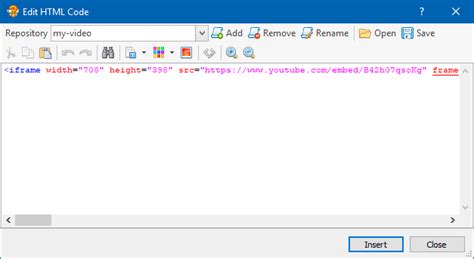 Image result for HTML Video Insert Code
