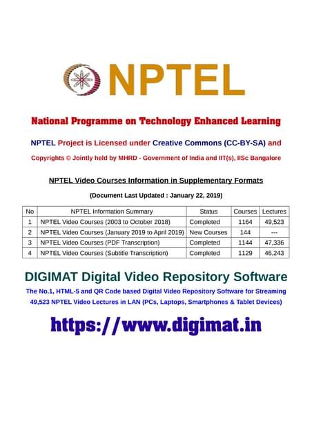 Image result for NPTEL Lectures Download