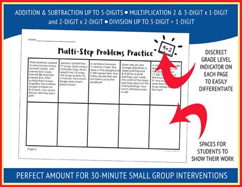 4th Grade Multi-Step Math Problems ପାଇଁ ପ୍ରତିଛବି ଫଳାଫଳ