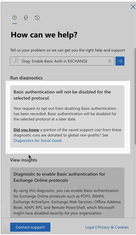 Image result for Microsoft Help Basic Authentication