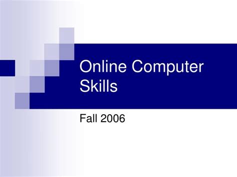 Image result for Computer Skills Presentation Slides