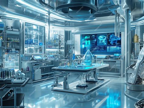 Image result for Futuristic Science Lab Interior