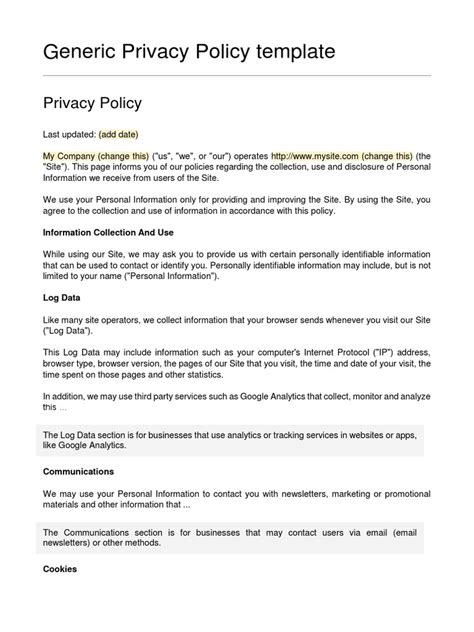 Image result for Primary School Privacy Policy Template