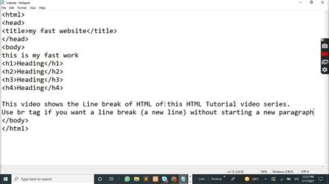 Image result for Break Element HTML