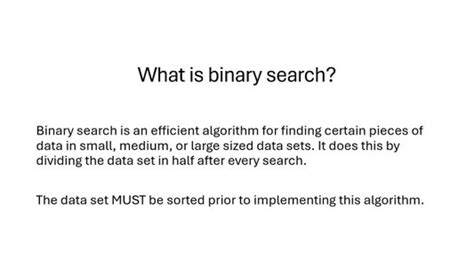 Image result for Binary Search Algorithm Ppicture