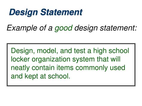 Image result for Example of Problem Statement and Design Brief