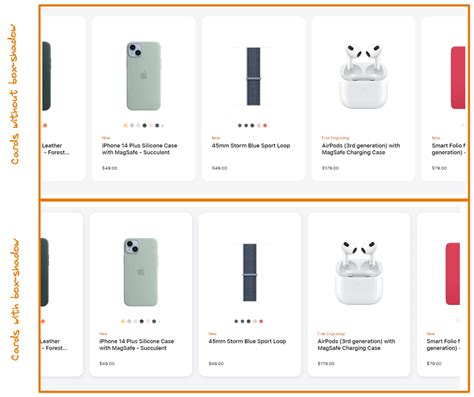 Toradh íomhá ar UI Design Card Box Shadow