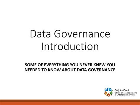 Afbeeldingsresultaten voor Data Governance Introduction Slide