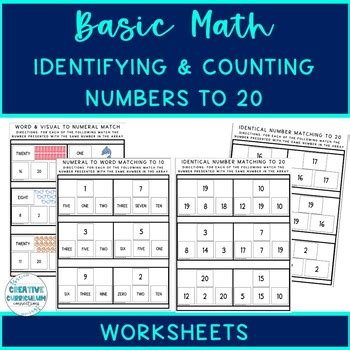 Toradh íomhá ar Identifying Numbers Worksheets