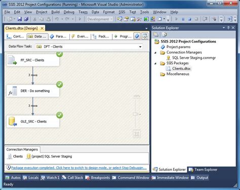 Toradh íomhá ar Set Connection Visual Studio SSDT Tools