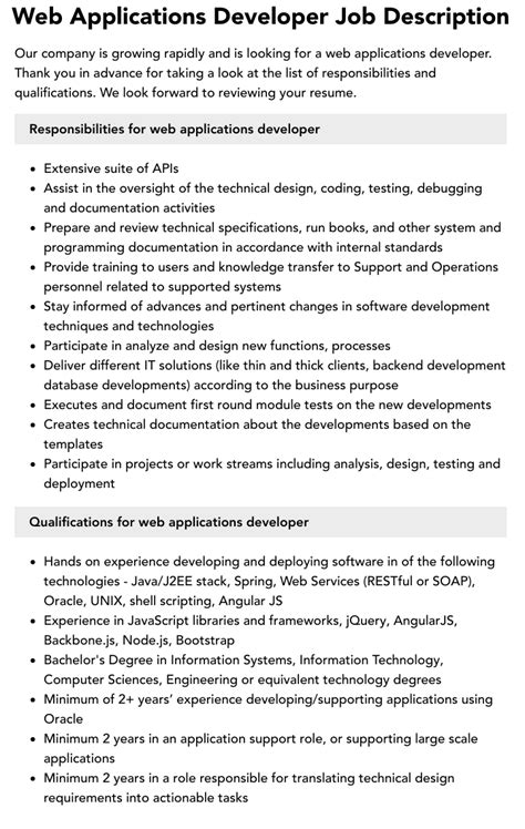 Image result for Job Applications Developer