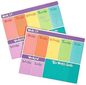 Toradh íomhá ar Weekly Notepad Color