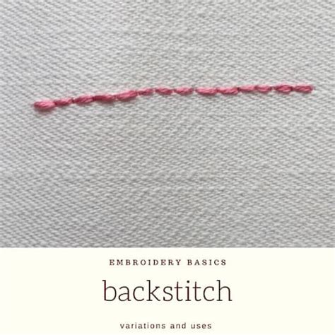 Image result for Back Stitch Embroidery Use