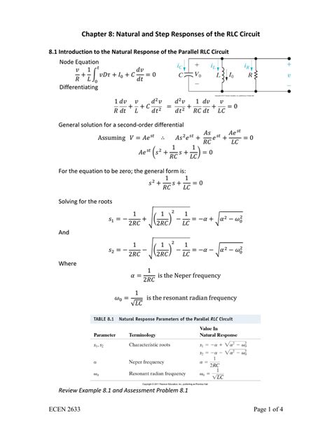 Image result for Step Response Parallel RLC Circuit