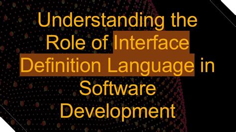 Image result for Visualise Interface Definition Language