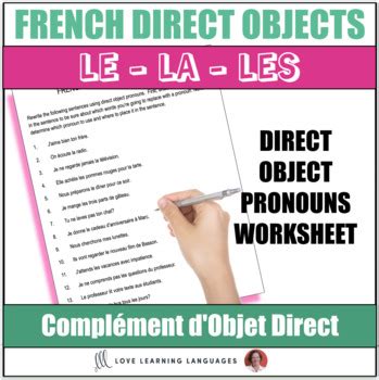 Image result for Direct Object in French