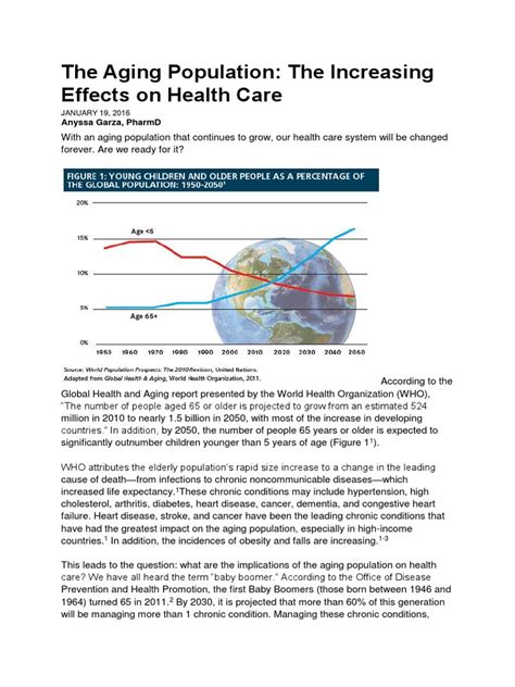 The Aging Population The Increasing Effects On Health Care | PDF ...