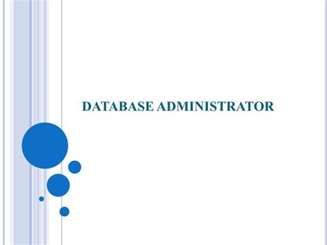 Image result for Introduction to Database Administrator
