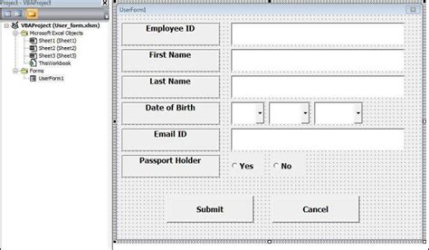 Image result for How to Create Form Using VBA in Excel