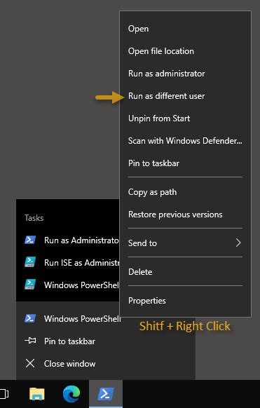 Image result for How to Run PowerShell as Different User