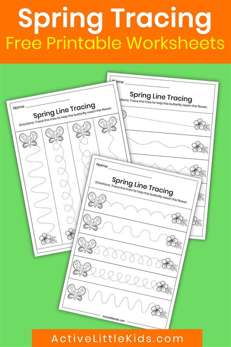 Afbeeldingsresultaten voor Spring Line Tracing Worksheets